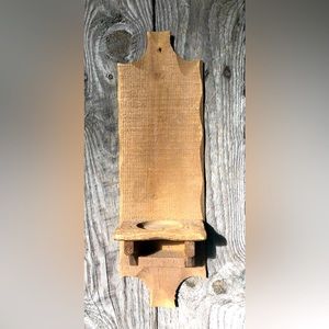 Cottagecore Rustic Wood Wall Sconce Shelf